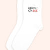 Chaussettes brodées crush on me